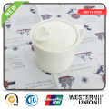 White Color Sugar Pot Yogurt Bowl Storage Jar in Multiple Use